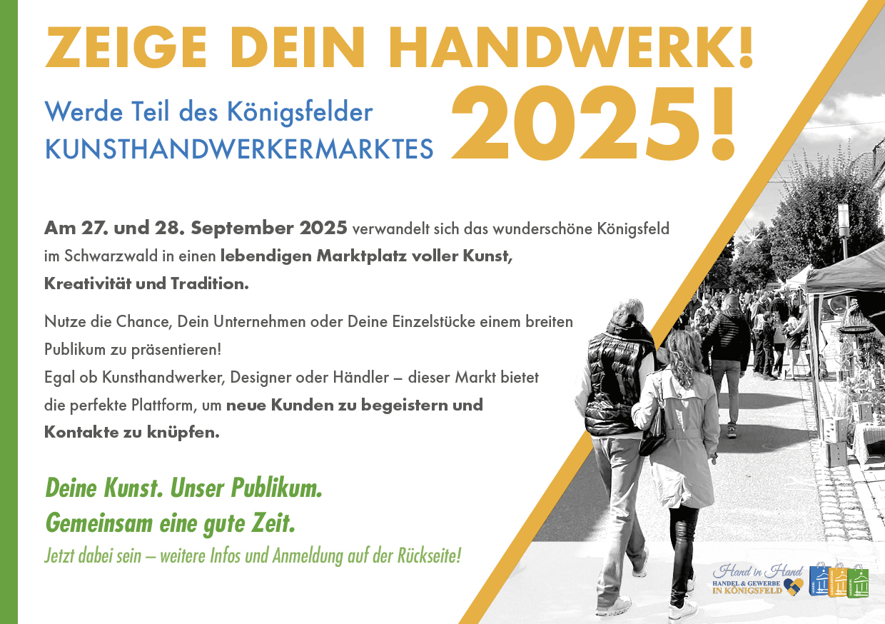 Kunsthandwerkermarkt 2025 in Königsfeld